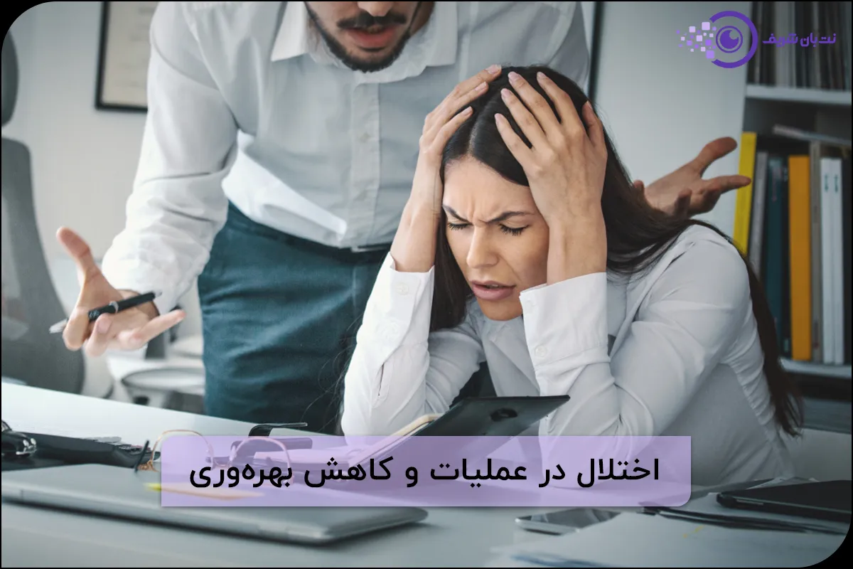 اختلال در عملیات و کاهش بهره‌وری از تهدیدهای داده های سرقتی