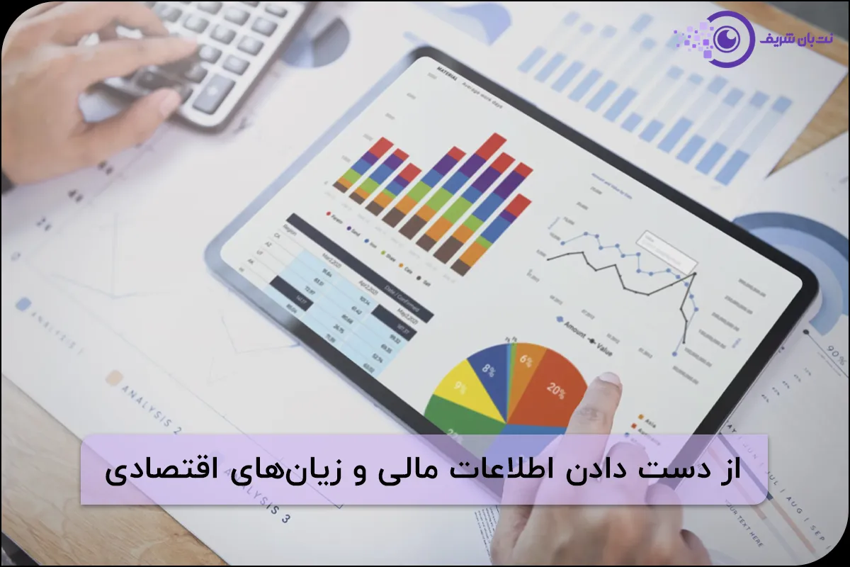 از دست دادن اطلاعات مالی و زیان‌ های اقتصادی یکی از مهمترین تهدیدات سرقت داده‌ ها